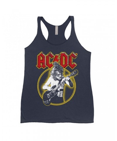 AC/DC Ladies' Tank Top | Angus Red Yellow Design Shirt $9.84 Shirts