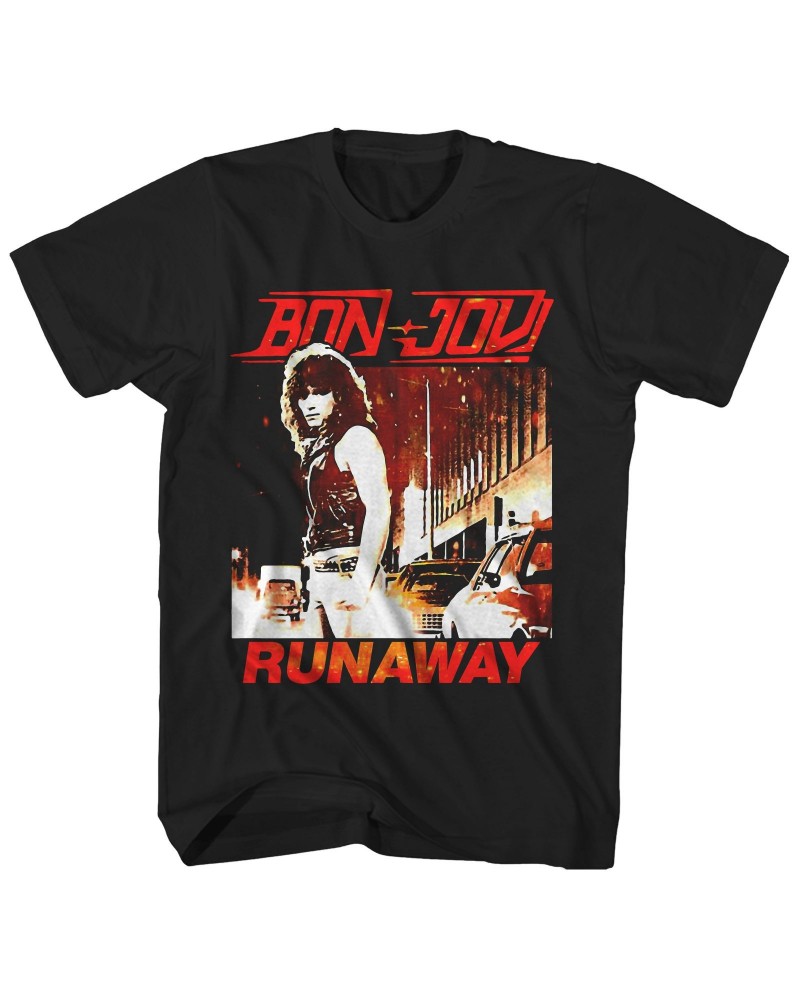 Bon Jovi T-Shirt | Runaway & Album Art Shirt $3.83 Shirts