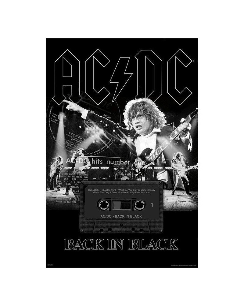 AC/DC Back in Black 24x36 Poster $3.00 Decor