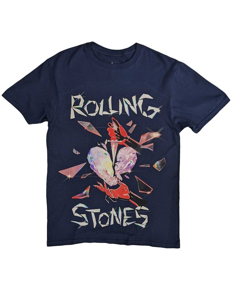 The Rolling Stones T-Shirt - Rolling Stones Hackney Diamonds Navy Blue (Bolur) $11.66 Shirts