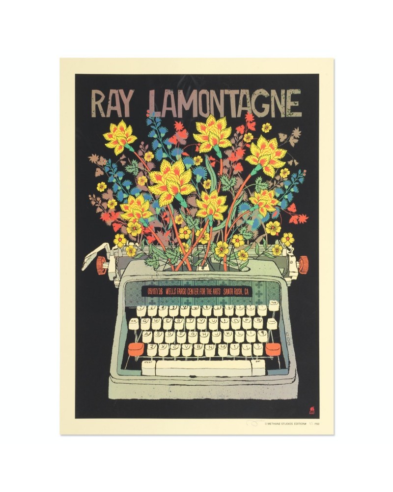Ray LaMontagne The Ouroboros Tour 2016 - Santa Rosa CA Poster $25.00 Decor