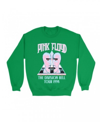 Pink Floyd Bright Colored Sweatshirt | Colorful Division Bell 1994 Tour Design Sweatshirt $16.43 Sweatshirts