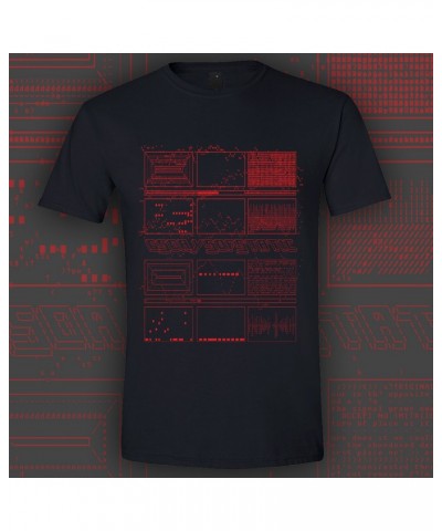 65daysofstatic ASCII RED BLACK T-SHIRT $11.32 Shirts