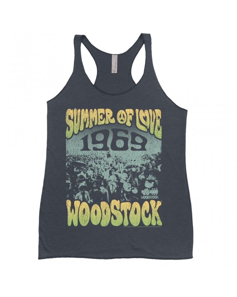 Woodstock Ladies' Tank Top | 1969 Summer Of Love Distressed Shirt $11.87 Shirts