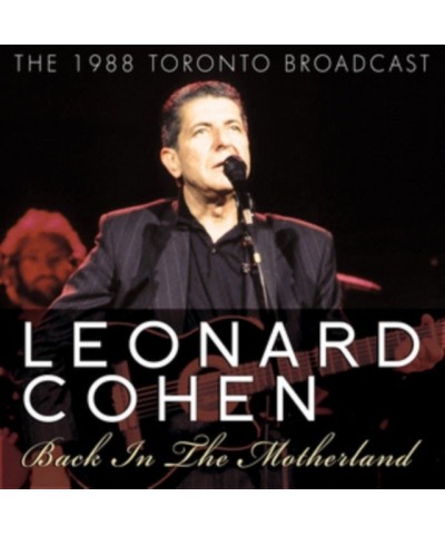 Leonard Cohen CD - Back In The Motherland $9.89 CD