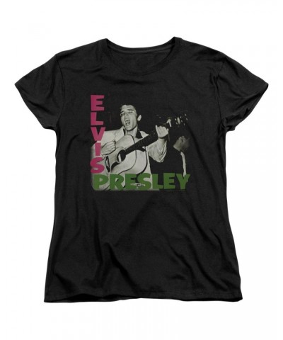 Elvis Presley Women's Shirt | ELVIS PRESLEY ALBUM Ladies Tee $8.64 Shirts