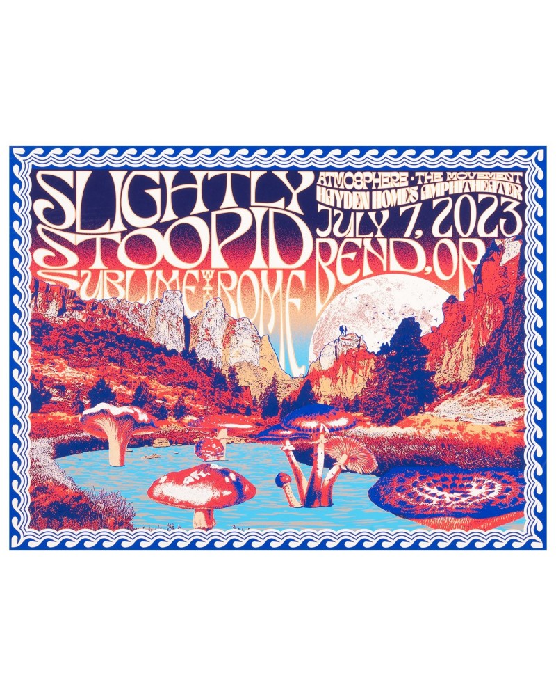 Slightly Stoopid 7/7/23 Bend OR Show Poster by Zoca Studio $14.40 Decor