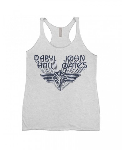 Daryl Hall & John Oates Ladies' Tank Top | Navy Wings Logo Distressed Shirt $8.69 Shirts