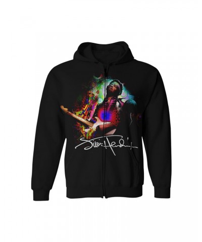Jimi Hendrix Zip-Up Hoodie | Groovy Hoodie $6.71 Sweatshirts