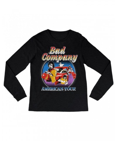 Bad Company Long Sleeve Shirt | Crazy Circles American Tour Distressed Shirt $13.48 Shirts