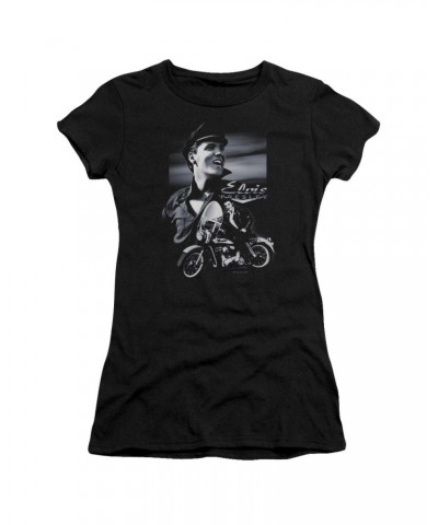 Elvis Presley Juniors Shirt | MOTORCYCLE Juniors T Shirt $6.30 Shirts