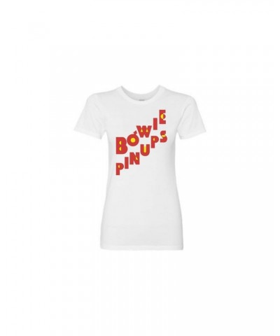 David Bowie Women's Pin Ups Logo T-Shirt $11.70 Shirts