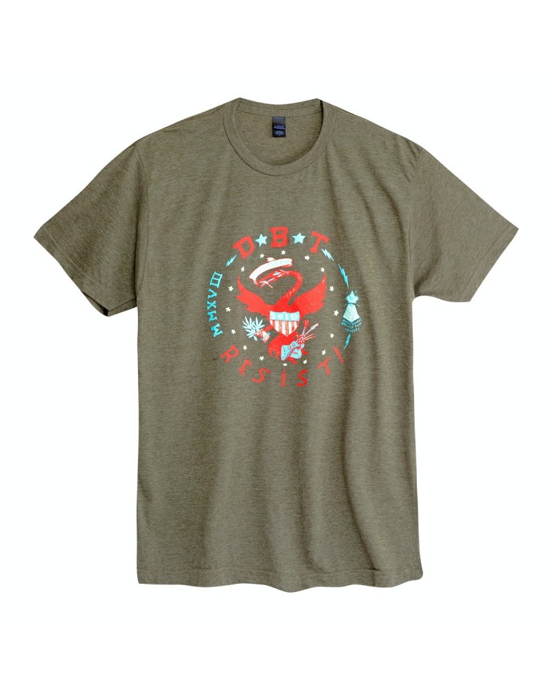 Drive-By Truckers Resist Seal Military Green T-Shirt $5.00 Shirts
