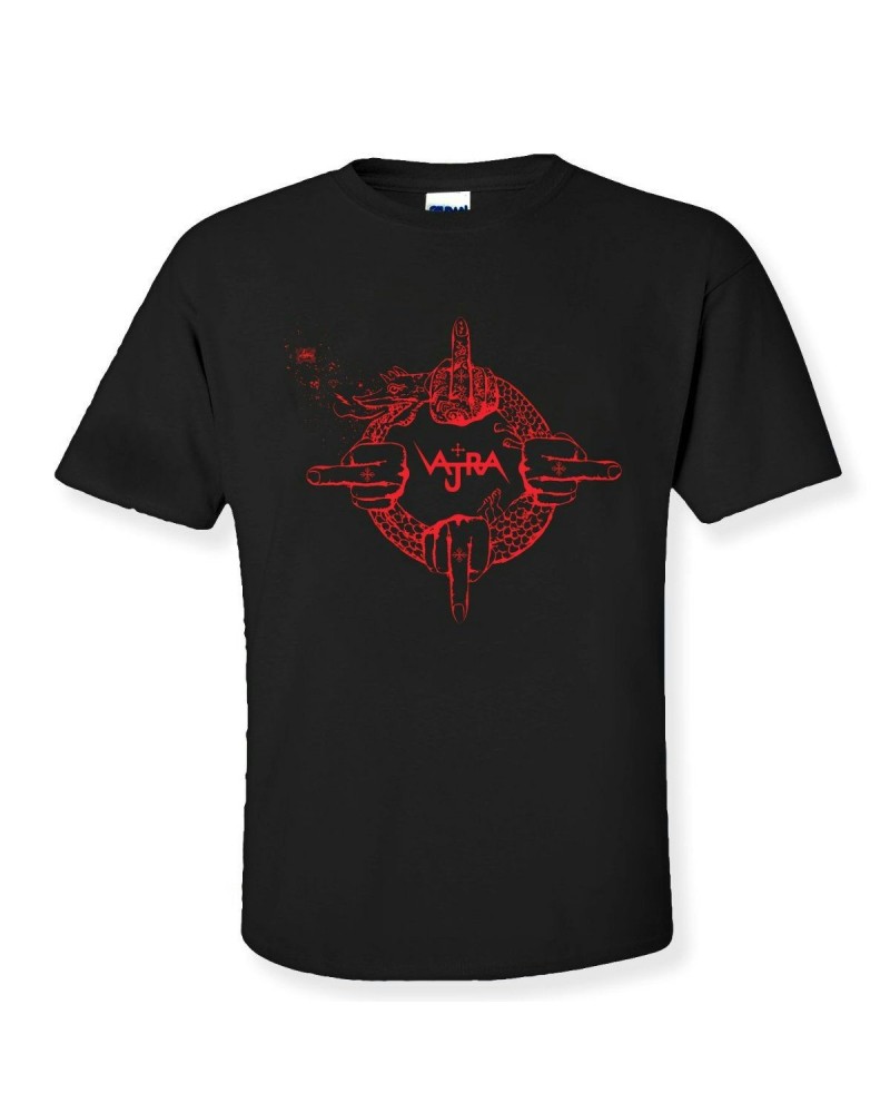 Vajra Red on Black Ouroboros Unisex T-Shirt $9.25 Shirts