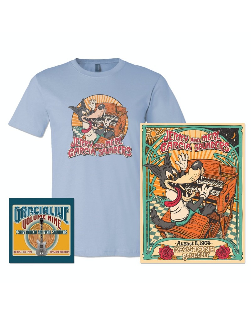 Jerry Garcia GarciaLive Volume 9: Download Poster & Organic T-Shirt Bundle $26.95 Shirts