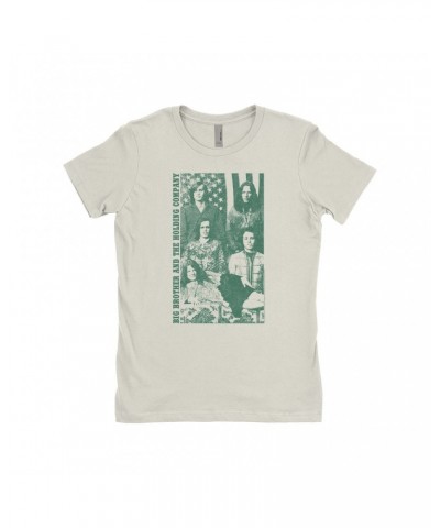 Ladies' Boyfriend T-Shirt | Featuring Janis Joplin Group Flag Photo Big Brother and The Holding Co. Shirt $9.98 Shirts