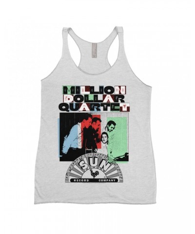 Sun Records Ladies' Tank Top | Multi-Color Million Dollar Quartet Image Shirt $9.26 Shirts